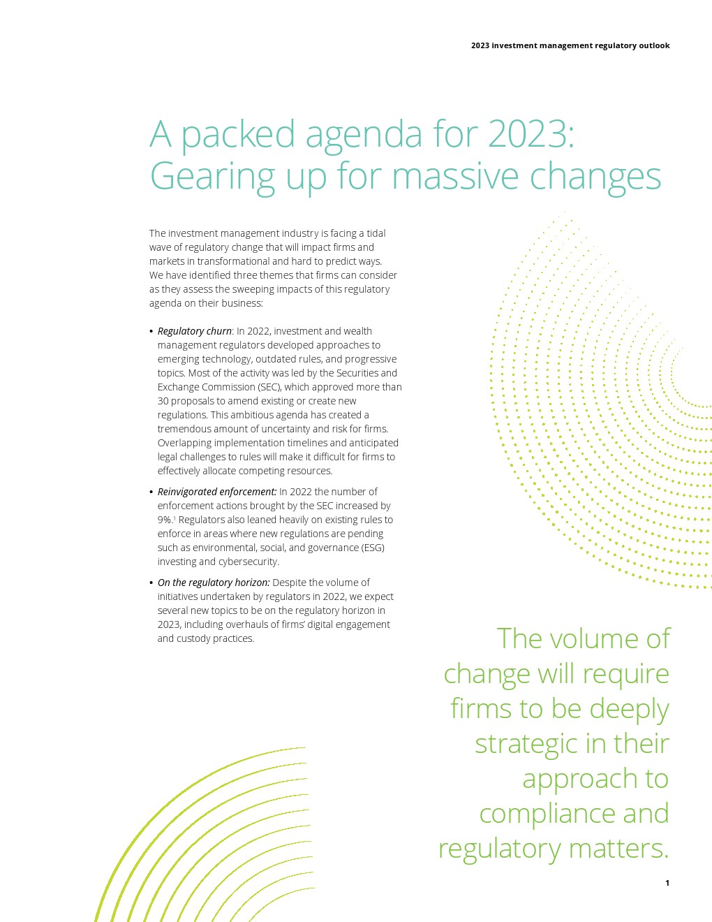 德勤 2023年投資管理行業(yè)監(jiān)管展望——聚焦投資咨詢業(yè)務(wù)的發(fā)展與挑戰(zhàn)